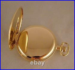 102 YEARS OLD SOUTH BEND 204 14k GOLD FILLED HUNTER CASE 16s POCKET WATCH