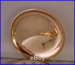108 YEARS OLD ELGIN 14k GOLD FILLED HUNTER CASE 16s GREAT LOOKING POCKET WATCH