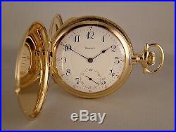 108 YEARS OLD E. HOWARD 19j SERIES 5 14k SOLID GOLD HUNTER CASE 16s POCKET WATCH