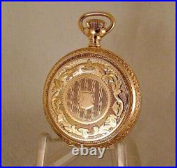 114 YEARS OLD ELGIN 10k GOLD FILLED HUNTER CASE GREAT LOOKING POCKET WATCH