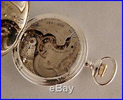 115 Years Old Elgin Sterling Silver Hunter Case Great Looking Pocket Watch