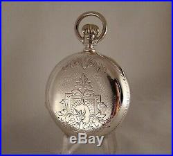 119 YEARS OLD HAMILTON 937 17j COIN SILVER HUNTER CASE 18s GREAT POCKET WATCH