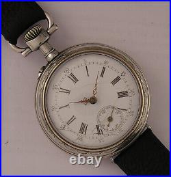 120 Years Old Rare Bubble CASE All Original Serviced Cylindre 1900 French Wrist