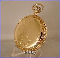 123 YEAR OLD ILLINOIS 17j 14k GOLD FILLED HUNTER CASE 16s GREAT POCKET WATCH