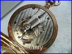 126.8 Gram Stellar SOLD 14k Gold 1903 Waltham 18 Size Hunter Case Pocket Watch
