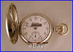 128 YEARS OLD TRENTON WATCH CO. HUNTER CASE SIZE 18s GREAT LOOKING POCKET WATCH