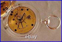 143 YEARS OLD ILLINOIS C. WHEATON COIN SILVER OPEN FACE CASE 18s POCKET WATCH