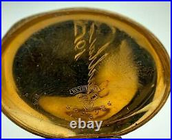 14K GOLD ELGIN Pocket Watch 7jwl c. 1915 Keystone Hunting Case 31 Grams Engraved