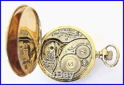 14K Solid Gold ELGIN Lady Pocket Watch, Hunter Case, 31 Grams, SEV'D & RUN