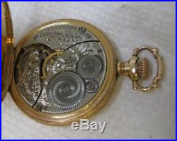 14K Solid Multi-Color Gold Elgin Ladies' Hunting Case Pocket Watch