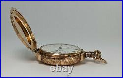 14 KT Gold Elgin Natl Co. Box Hinge Hunter Case Pocket Watch 113370R