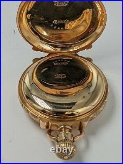 14 KT Gold Elgin Natl Co. Box Hinge Hunter Case Pocket Watch 113370R