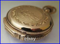 14k Gold 18 size Illinois Grade 101 Box Hinge Hunter Case Pocket Watch 145 Grams