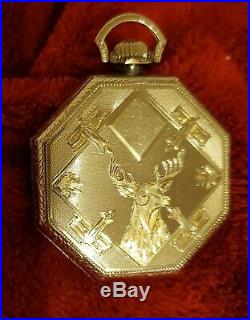 14k White Gold 20g 12s Illinois Elgin Pocket Watch Case