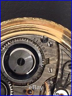 14k solid gold Illinois Hunter Case pocket Watch