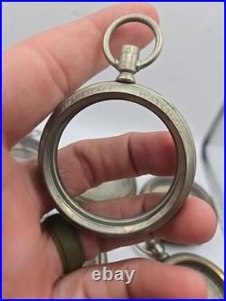 14s Waltham Watch Company Nickel Salesman Pocket Watch Case No Crystals