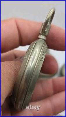 14s Waltham Watch Company Nickel Salesman Pocket Watch Case No Crystals