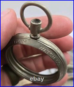 14s Waltham Watch Company Nickel Salesman Pocket Watch Case No Crystals