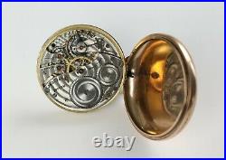 16S Hampden Grade 108 Pocket Watch 17J GF Open Face Case Runs