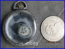 16S Illinois W. C. Co.'Spartan', train engraved, antique pocket watch case (F35)