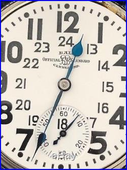 16s 21 jewel BALL RAILROAD SPECIAL pocket watch. White GF case MINT! Gorgeous