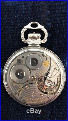 16s 21 jewel BALL RAILROAD SPECIAL pocket watch. White GF case MINT! Gorgeous