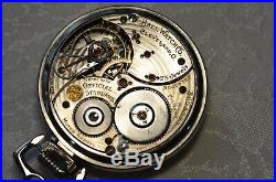 16s 23j Ball Pocket Watch, Original 14k G. F. J. Boss Case, Original Bow & Crown