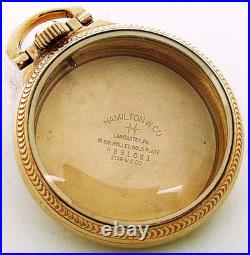 16s Hamilton Model # 16 Traffic Special Style 10k Gold Plate Case. Beauty