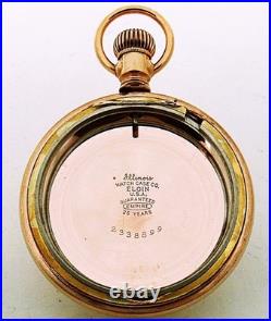 16s Illinois Watch Case Co. Elgin USA 25 Years Swingout Pocket Watch Case. Nice