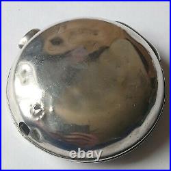 1818 Hallmarked Sterling Silver Verge Fusee Antique Pair Cased Pocket Watch Case