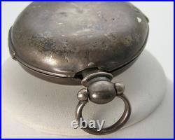 1829 Pair Case Sterling Chain Drive Fusee Verge Pocket Watch Bullingford London