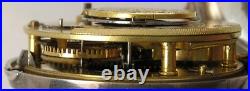 1829 Pair Case Sterling Chain Drive Fusee Verge Pocket Watch Bullingford London