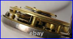 1829 Pair Case Sterling Chain Drive Fusee Verge Pocket Watch Bullingford London
