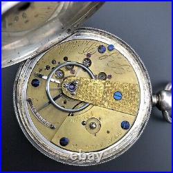1865 Waltham P. S. Bartlett Coin Silver Hunter Case Post Civil War Pocket Watch