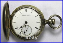 1867 Waltham Appleton Tracy 18s 15j KW Pocket Watch with Hunter Case Parts/Repair
