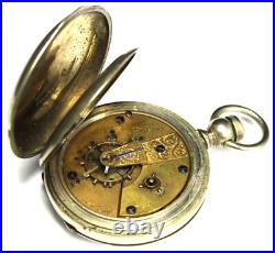 1867 Waltham Appleton Tracy 18s 15j KW Pocket Watch with Hunter Case Parts/Repair