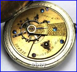 1867 Waltham Appleton Tracy 18s 15j KW Pocket Watch with Hunter Case Parts/Repair