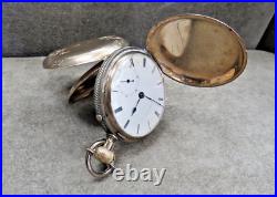 1870'S U. S. Watch Pocket Watch, Gold & Silver, Rare, Hunter's Case G. Channing