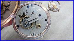 1870'S U. S. Watch Pocket Watch, Gold & Silver, Rare, Hunter's Case G. Channing