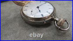 1870'S U. S. Watch Pocket Watch, Gold & Silver, Rare, Hunter's Case G. Channing