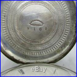 1871 Elgin JT Reyerson KW Key WInd Coin Silver Hunter Case Pocket Watch Early
