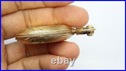 1874 Elgin 10s Keywind Pocket Watch 15J Lady Elgin. 10k GOLD CASE Lion Hallmark