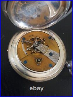 1876 American Watch Company 18 Size 11 Jewel Key Wind Ellery Hyde Pocket Watch