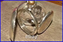 1880s Fahys COIN SILVER Flip-Out Pair 18s POCKET WATCH Case Gold Horse/Jockey