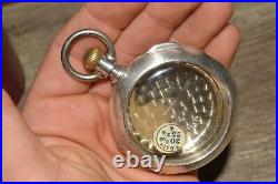 1880s Fahys COIN SILVER Flip-Out Pair 18s POCKET WATCH Case Gold Horse/Jockey