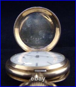 1883 Elgin National Watch Co. Pocket Watch 10k Gold Double Hinged Case