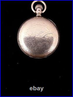 1883 Waltham 7 Jewel Size Hunter Pocket Watch / CASHIER 25 year Gold Filled Case