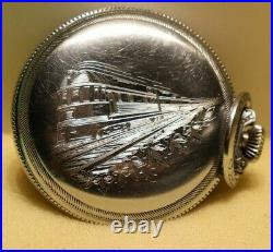 1885 Elgin Stainless Pocket Watch Traian Case GM Wheeler 18s 15j (NR)