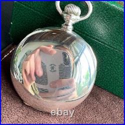 1886 Aurora Watch Co. 18S 15 Jewels Coin Silver Case Pocket Watch