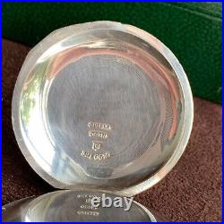 1886 Aurora Watch Co. 18S 15 Jewels Coin Silver Case Pocket Watch